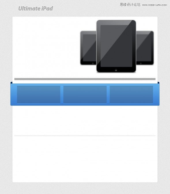 Photoshop设计干净的苹果iPad产品网站设计,PS教程,图老师教程网