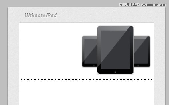 Photoshop设计干净的苹果iPad产品网站设计,PS教程,图老师教程网
