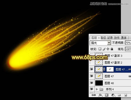 Photosho打造一颗漂亮的火焰流星