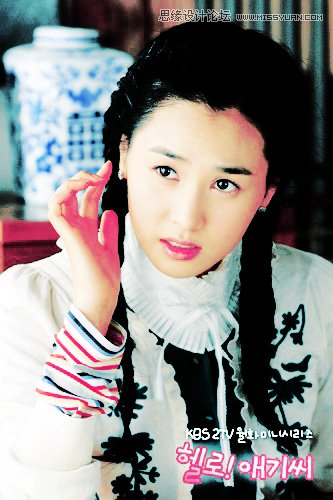 Photoshoo调出韩国美女唯美的水彩画效果