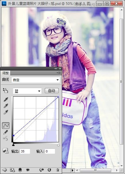 Photoshop调出儿童照片柔美的日系效果,PS教程,图老师教程网