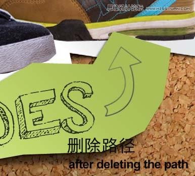 Photoshop绘制逼真的松木板招贴剪贴画效果,PS教程,图老师教程网