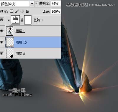 Photoshop合成动感光电舞女设计教程,PS教程,图老师教程网