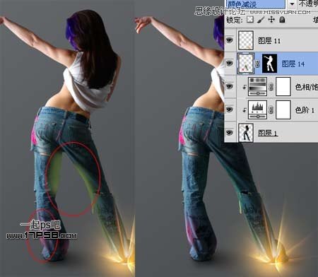 Photoshop合成动感光电舞女设计教程,PS教程,图老师教程网