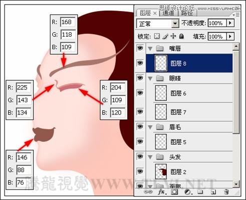 Photoshop详细解析卡通画的设计与绘制流程,PS教程,图老师教程网