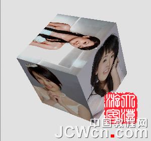 Photoshop3D工具制作旋转的立方体,PS教程,图老师教程网
