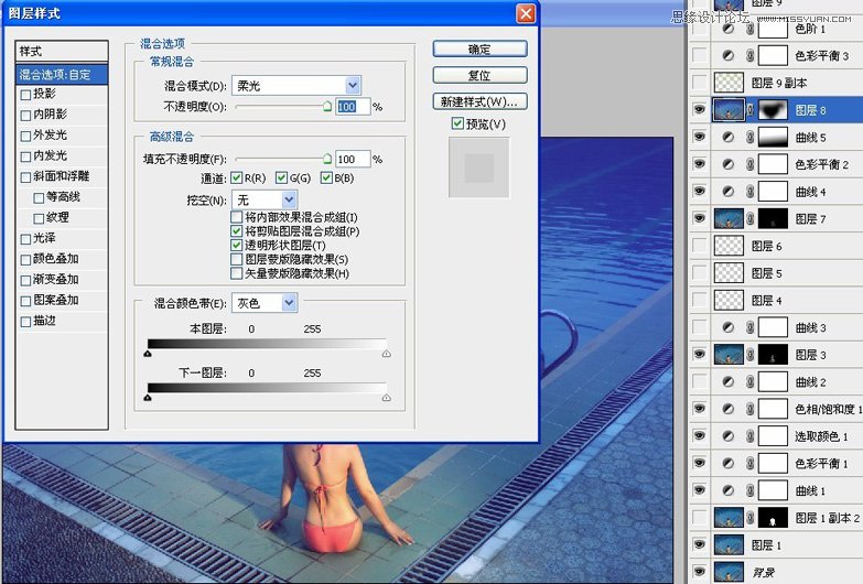 Photoshopµ÷³öÓÎÓ¾³ØÃÀÅ®ÈáÉ«µ÷