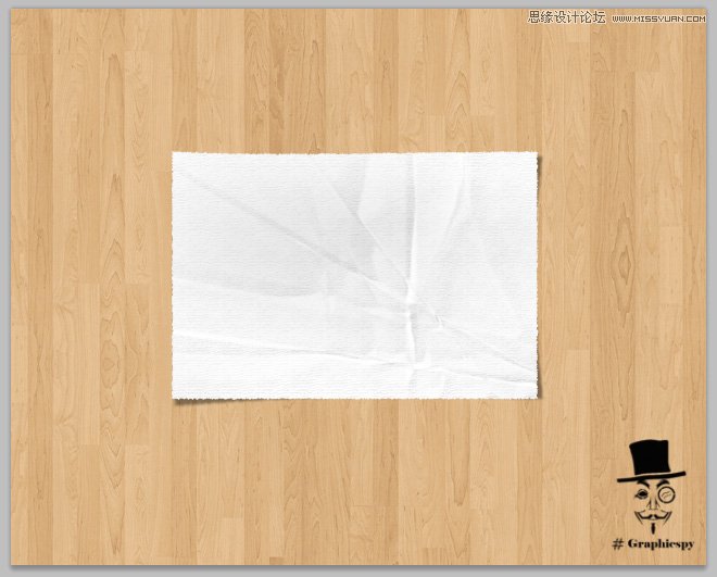 Photoshop轻松制作真实质感的白纸效果,PS教程,图老师教程网