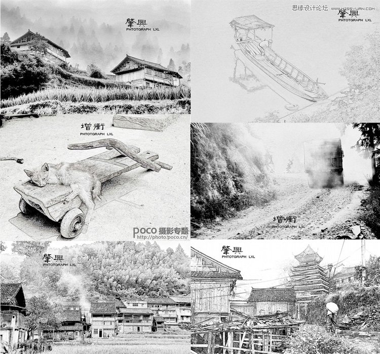 Photoshop打造风景摄影简洁素描风格效果,PS教程,图老师教程网