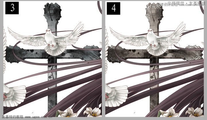 Photoshop绘制长发飞舞的卡通MM上色教程,PS教程,图老师教程网