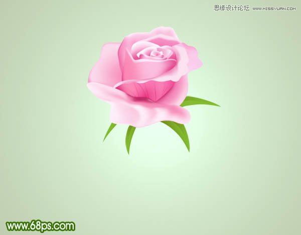 Photoshop绘制鲜嫩的玫瑰花教程,PS教程,图老师教程网