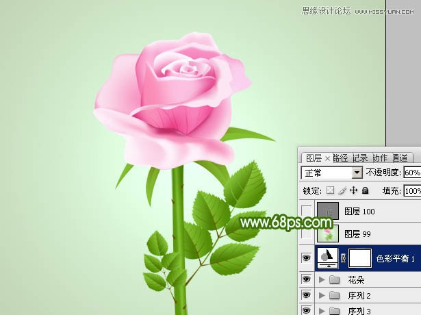 Photoshop绘制鲜嫩的玫瑰花教程,PS教程,图老师教程网