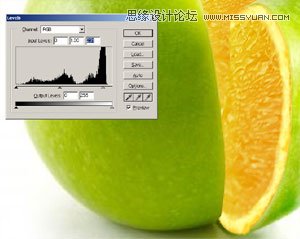 Photoshop合成一只想变成橙子的苹果,PS教程,图老师教程网