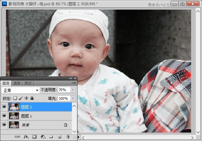 Photoshop调出儿童照片影视白皙效果,PS教程,图老师教程网