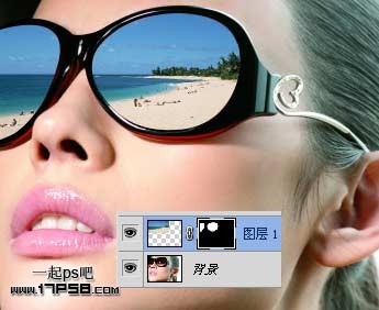 Photoshop为太阳镜添加镜面反射效果,PS教程,图老师教程网