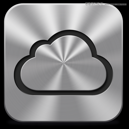 Photoshop制作金属质感苹果图标教程,PS教程,图老师教程网