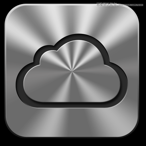 Photoshop制作金属质感苹果图标教程,PS教程,图老师教程网
