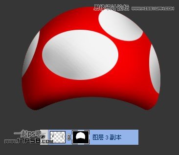 Photoshop制作超级玛丽蘑菇图标,PS教程,图老师教程网