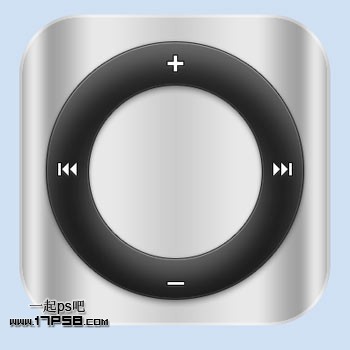 Photoshop制作苹果播放器界面,PS教程,图老师教程网