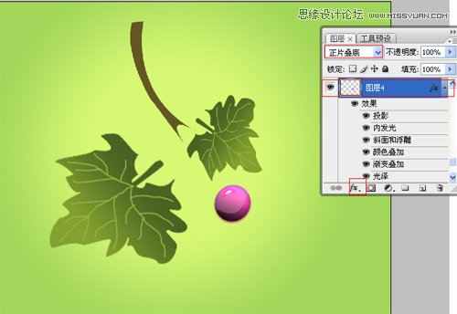 Photoshop绘制丰盈欲滴的立体葡萄,PS教程,图老师教程网