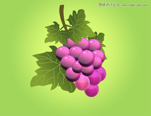 Photoshop绘制丰盈欲滴的立体葡萄,PS教程,图老师教程网