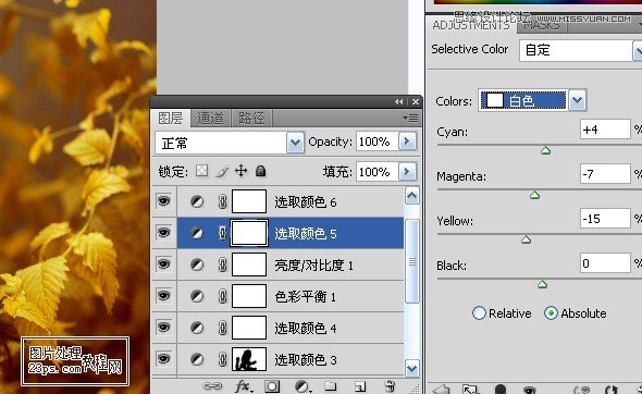 Photoshop调出外美女照片唯美的淡黄色调,PS教程,图老师教程网
