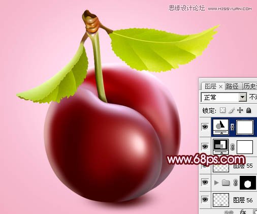 Photoshop绘制一颗带叶子的杏仁,PS教程,图老师教程网