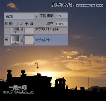 Photoshop简单调出风景夕阳黄色调,PS教程,图老师教程网