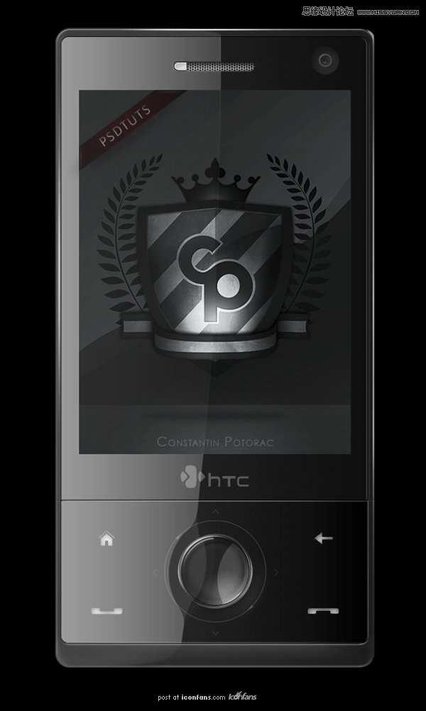 Photoshop手绘HTC手机宣传海报,PS教程,图老师教程网