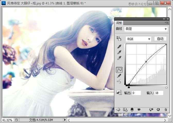 Photoshop调出甜美漂亮的美女照片,PS教程,图老师教程网
