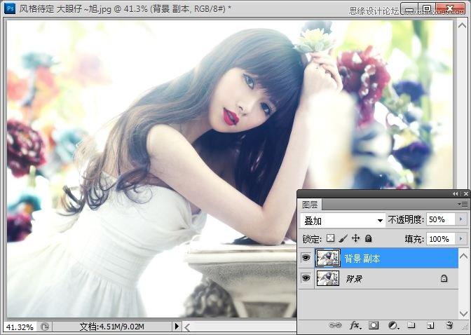 Photoshop调出甜美漂亮的美女照片,PS教程,图老师教程网