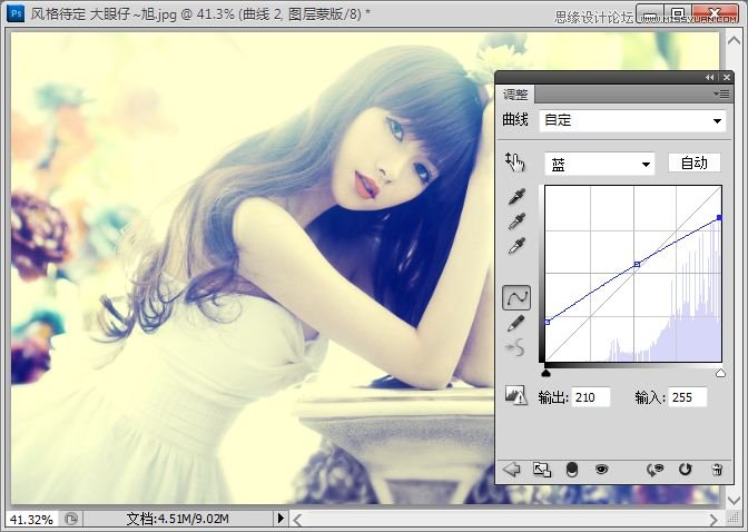 Photoshop调出甜美漂亮的美女照片,PS教程,图老师教程网