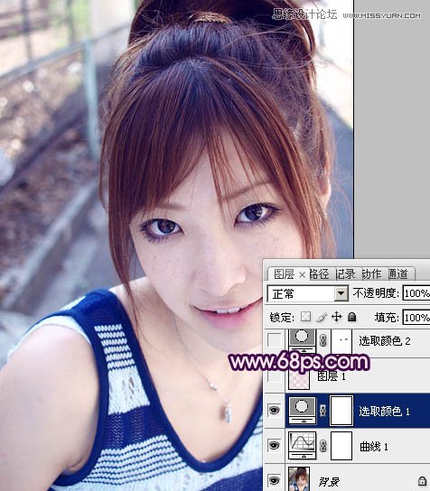 Photoshop调出可爱女孩通透的柔美色调,PS教程,图老师教程网