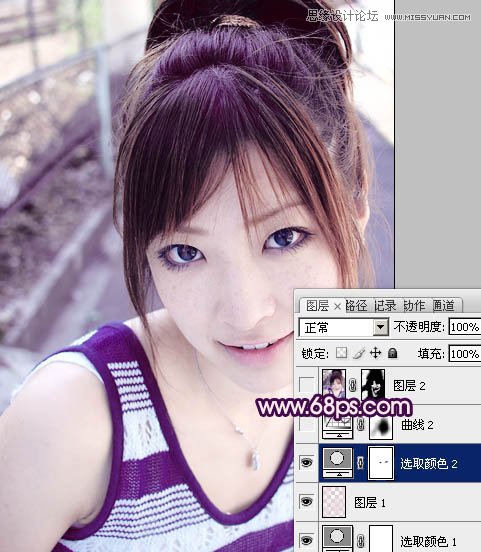 Photoshop调出可爱女孩通透的柔美色调,PS教程,图老师教程网