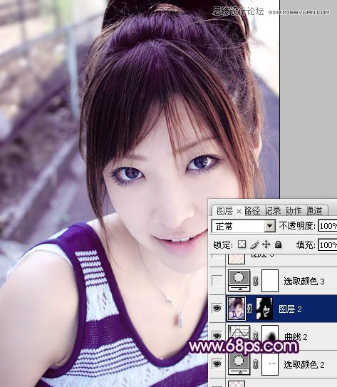 Photoshop调出可爱女孩通透的柔美色调,PS教程,图老师教程网