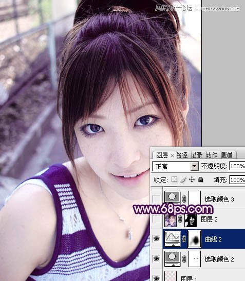 Photoshop调出可爱女孩通透的柔美色调,PS教程,图老师教程网