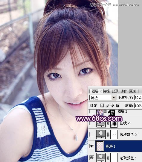 Photoshop调出可爱女孩通透的柔美色调,PS教程,图老师教程网