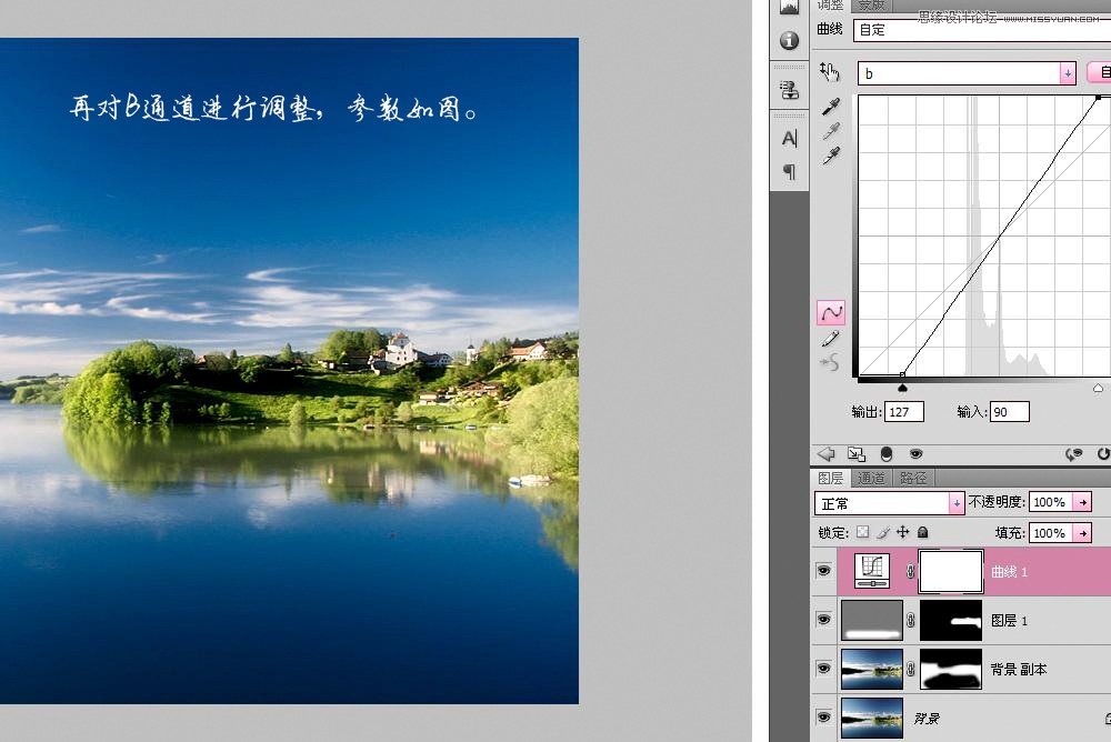 Photoshop򵥸羰յƻɫЧ