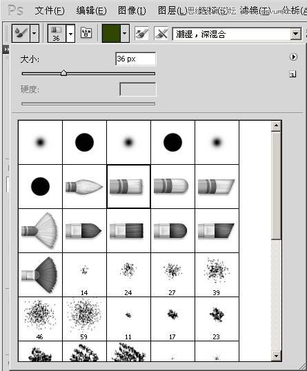 Photoshop使用画笔工具将图片转为水粉画,PS教程,图老师教程网