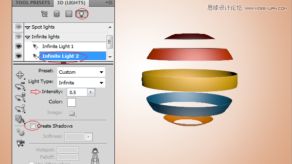 Photoshop3D功能制作立体效果的彩球,PS教程,图老师教程网