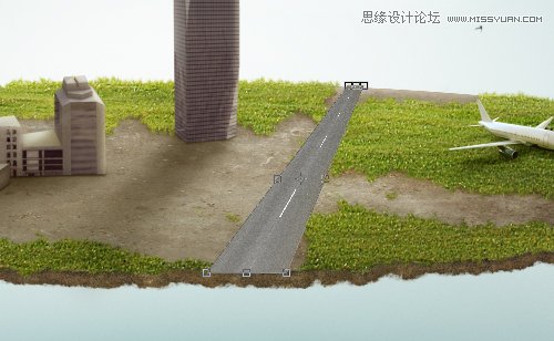 Photoshop合成从悬浮空中城市掉落的卡车,PS教程,图老师教程网