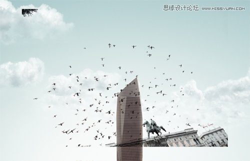 Photoshop合成从悬浮空中城市掉落的卡车,PS教程,图老师教程网