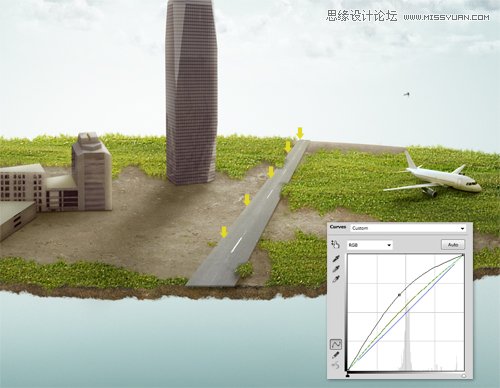 Photoshop合成从悬浮空中城市掉落的卡车,PS教程,图老师教程网