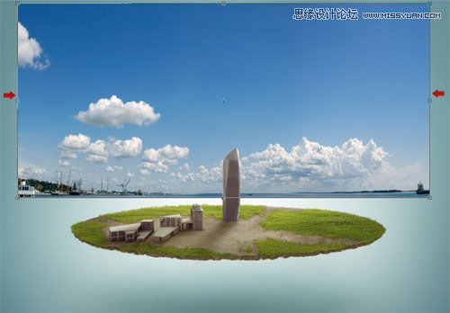 Photoshop合成从悬浮空中城市掉落的卡车,PS教程,图老师教程网