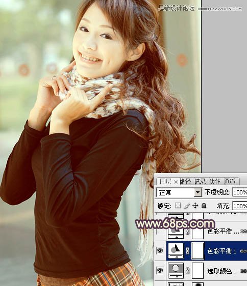 Photoshop给漂亮美眉调出甜美色调,PS教程,图老师教程网