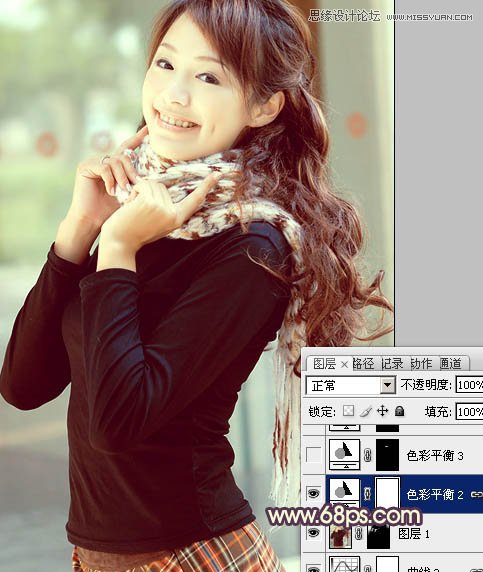 Photoshop给漂亮美眉调出甜美色调,PS教程,图老师教程网