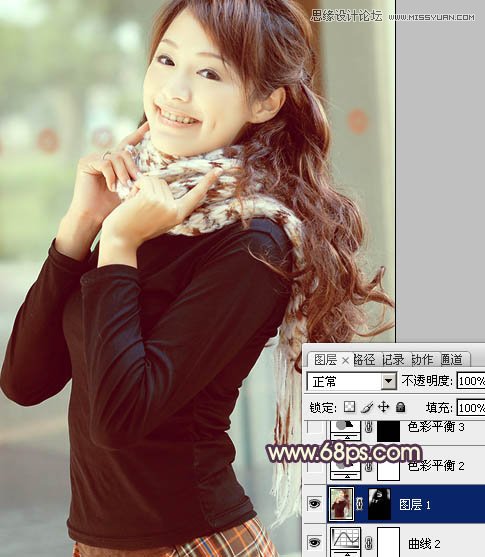 Photoshop给漂亮美眉调出甜美色调,PS教程,图老师教程网