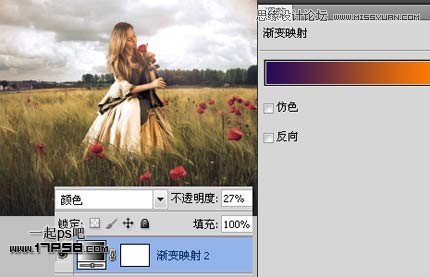 Photoshop合成玫瑰园看花的美女,PS教程,图老师教程网