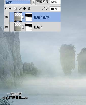 Photoshop合成迷雾江面泛舟的奇幻场景,PS教程,图老师教程网