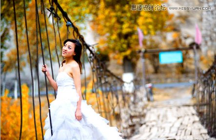 Photoshop调出婚片秋季唯美的V2色调,PS教程,图老师教程网